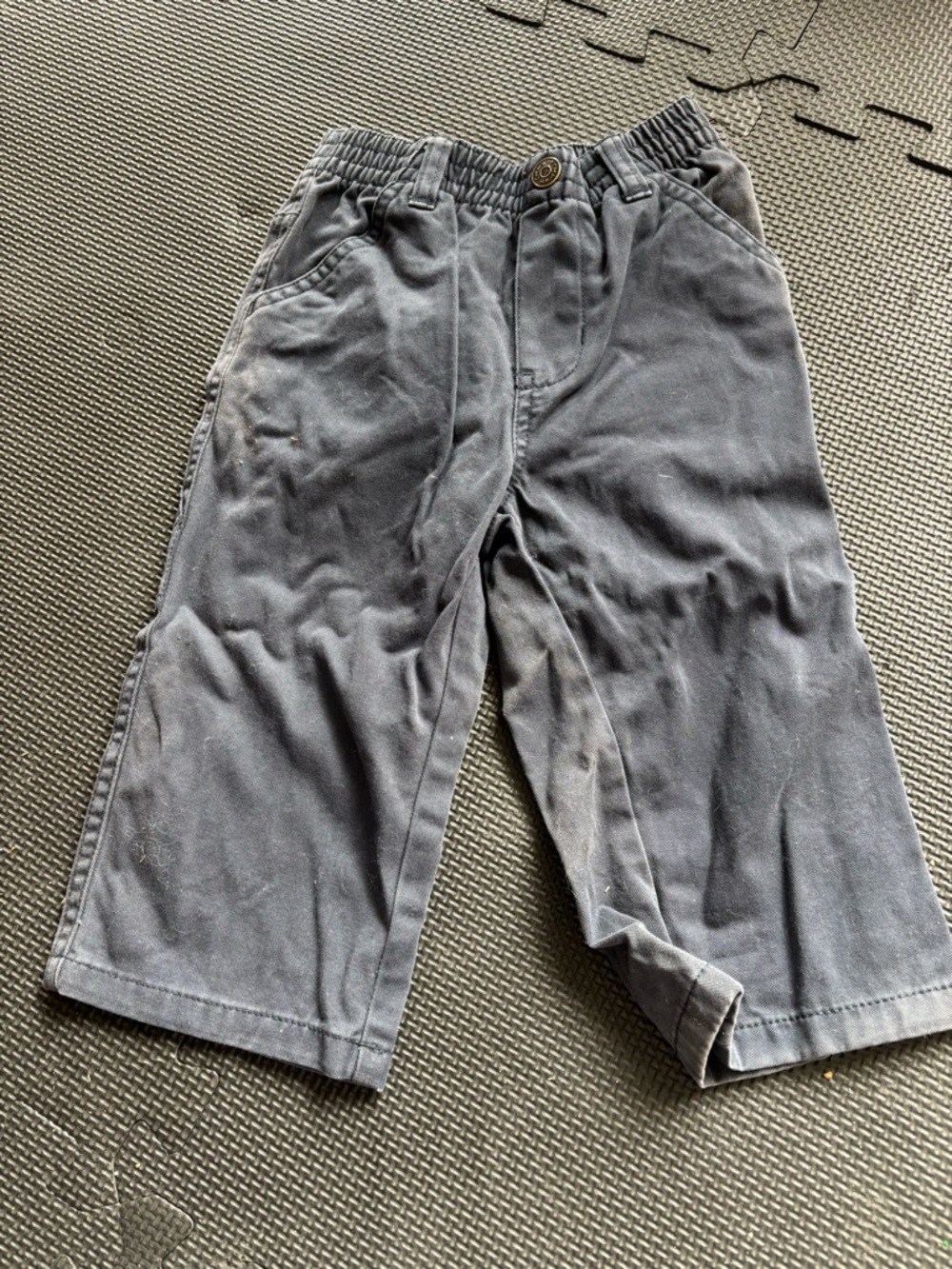 Cherokee Kids Charcoal Gray Pull-On Casual Pants